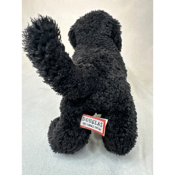 Douglas Cuddle Toys Black Plush Puppy Dog Stuffed Animal Soft Realistic 8 Inches - Picture 4 of 5